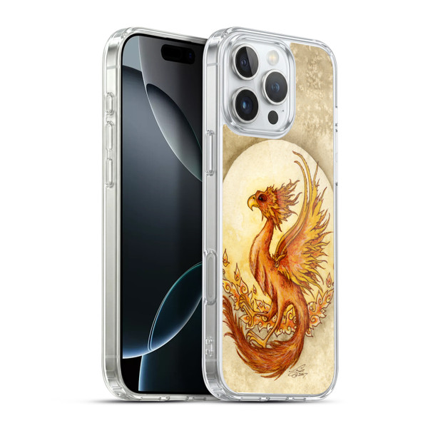 Amy Brown Mythical Fire Element Soft Gel Case for Apple iPhone 16 Pro Max & MagSafe