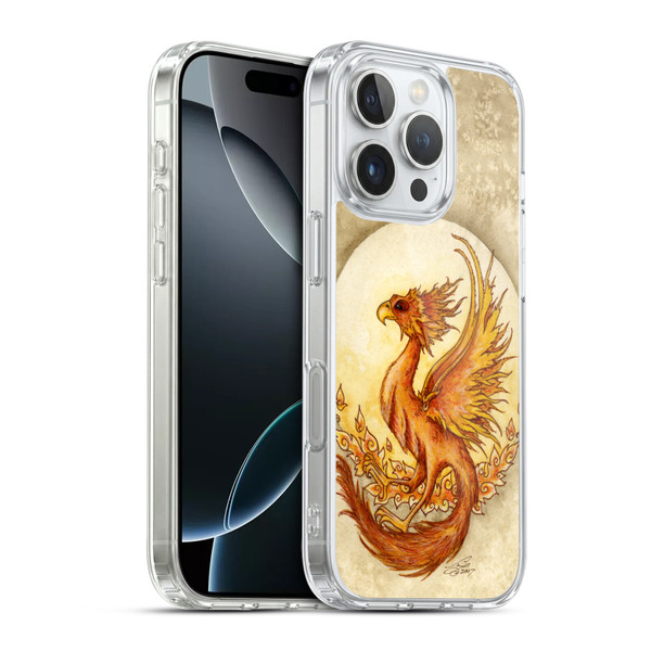 Amy Brown Mythical Fire Element Soft Gel Case for Apple iPhone 16 Pro & MagSafe
