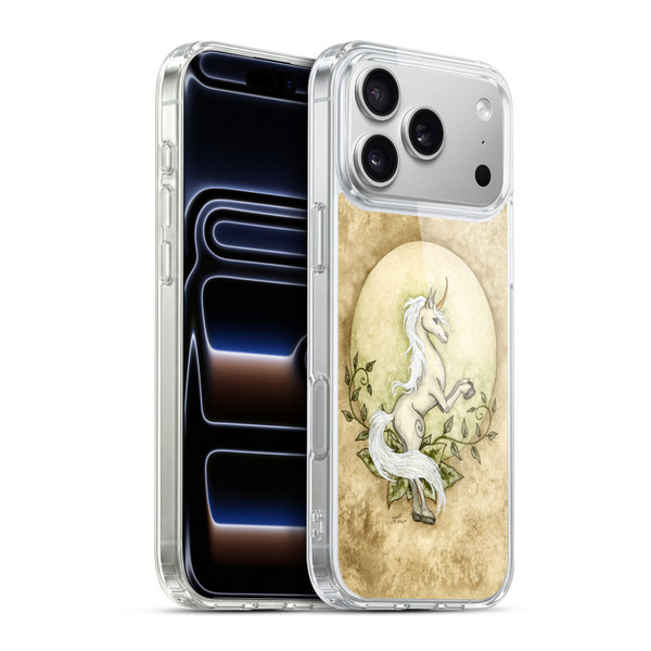 Amy Brown Mythical Unicorn Earth Soft Gel Case for Apple iPhone 17 Pro Max