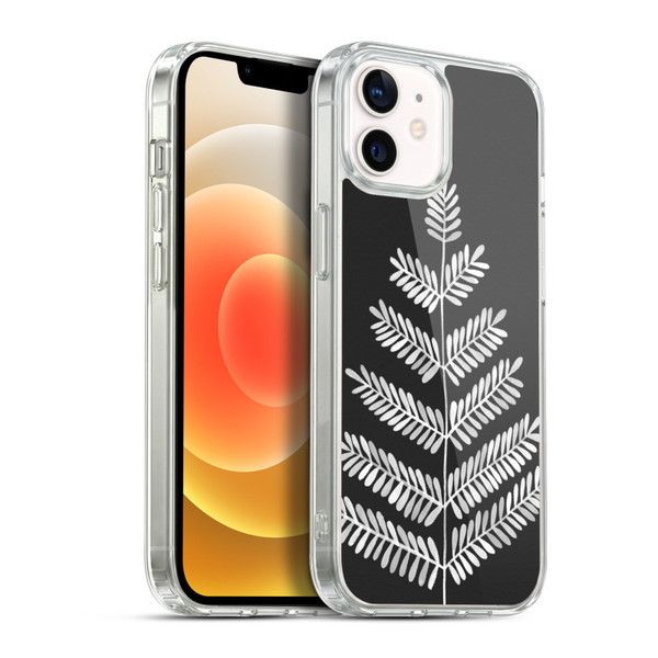 Cat Coquillette Nature Leaflets Black Soft Gel Case for Apple iPhone 12 / iPhone 12 Pro & MagSafe