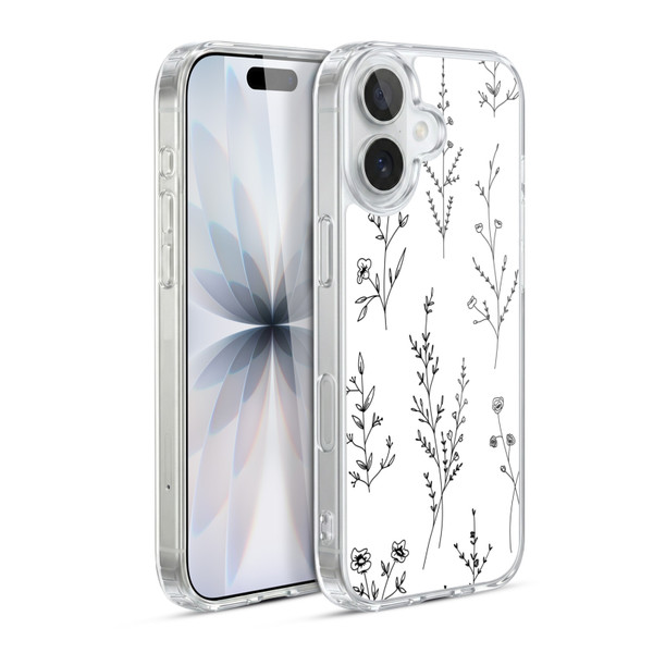 Anis Illustration Wildflowers White Soft Gel Case for Apple iPhone 17