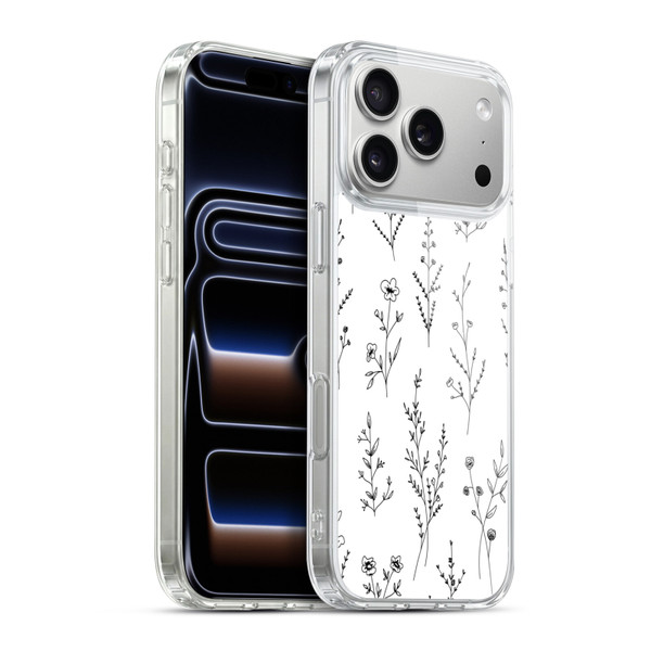 Anis Illustration Wildflowers White Soft Gel Case for Apple iPhone 17 Pro Max