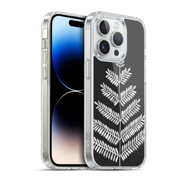 Cat Coquillette Nature Leaflets Black Soft Gel Case for Apple iPhone 13 Pro & MagSafe