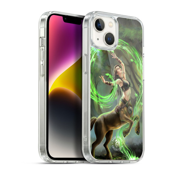 Anne Stokes Female Elementals Earth Centaur Soft Gel Case for Apple iPhone 14 Plus & MagSafe
