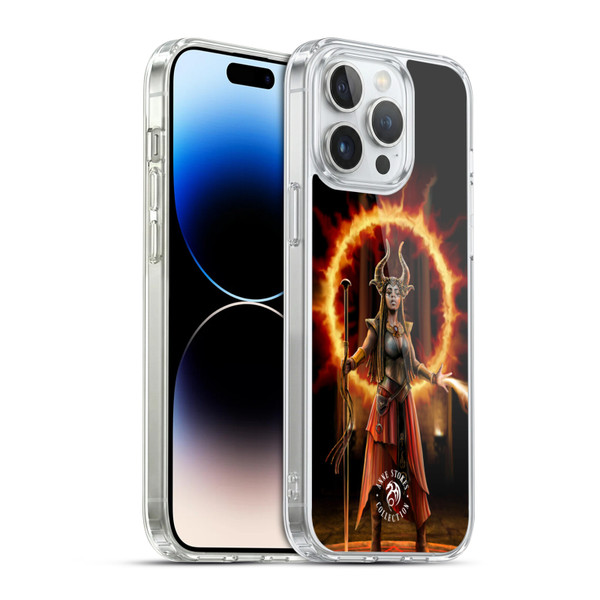 Anne Stokes Female Elementals Fire Soft Gel Case for Apple iPhone 14 Pro Max & MagSafe