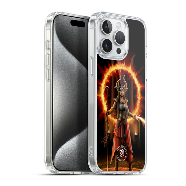 Anne Stokes Female Elementals Fire Soft Gel Case for Apple iPhone 15 Pro Max & MagSafe