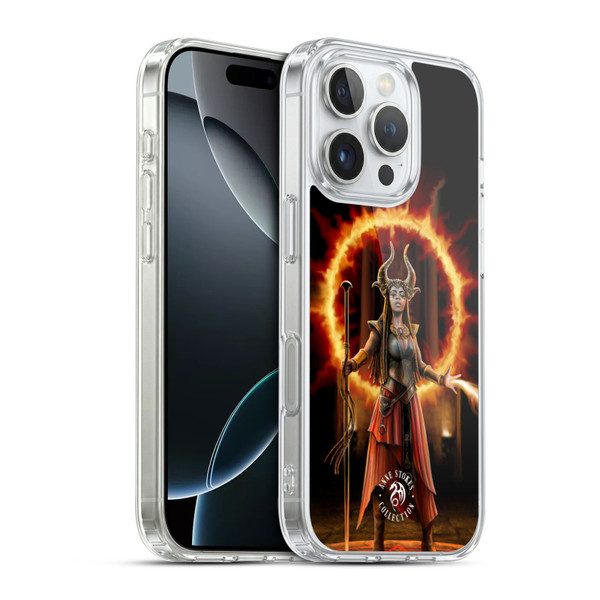 Anne Stokes Female Elementals Fire Soft Gel Case for Apple iPhone 16 Pro & MagSafe