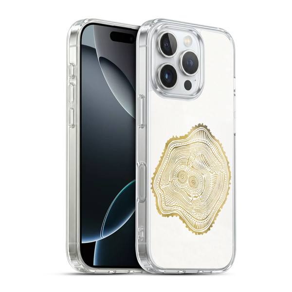 Cat Coquillette Nature Gold Peach Leaf Soft Gel Case for Apple iPhone 16 Pro & MagSafe