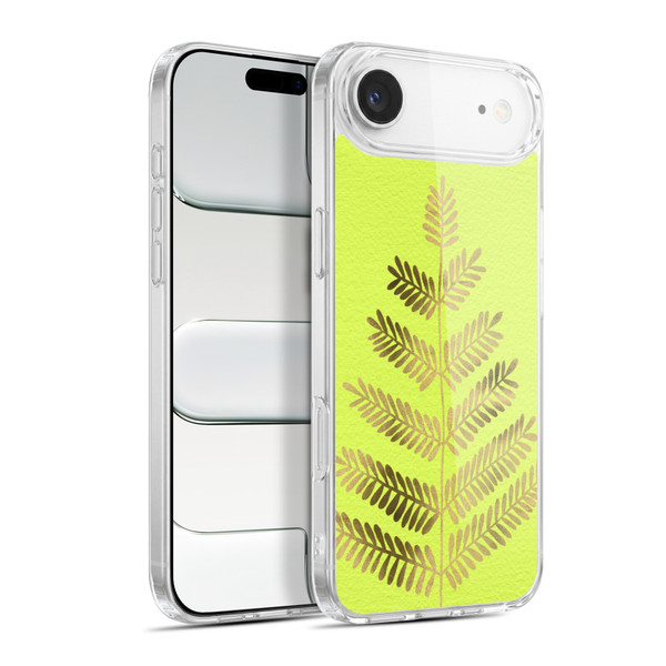 Cat Coquillette Nature Leaflets Yellow Soft Gel Case for Apple iPhone 17 Air