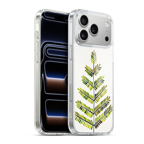 Cat Coquillette Nature Leaflets Green Soft Gel Case for Apple iPhone 17 Pro Max