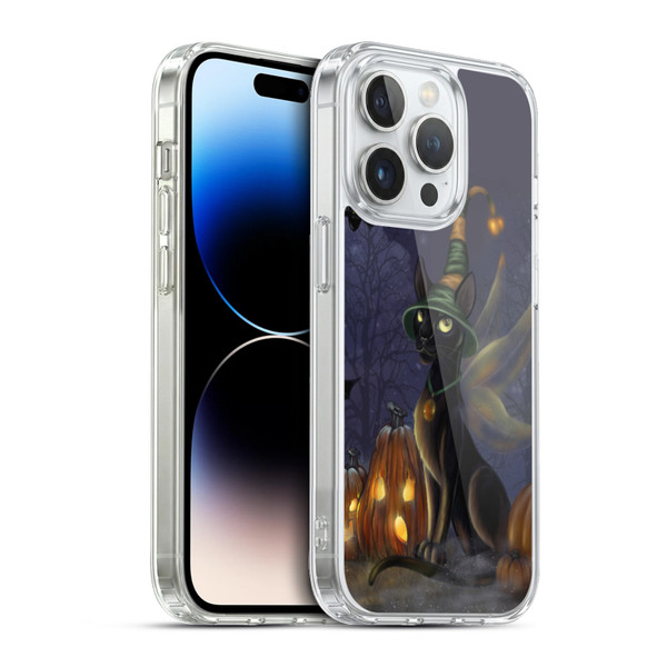 Ash Evans Black Cats The Witching Time Soft Gel Case for Apple iPhone 13 Pro & MagSafe