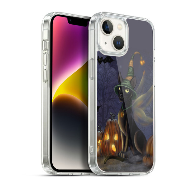 Ash Evans Black Cats The Witching Time Soft Gel Case for Apple iPhone 14