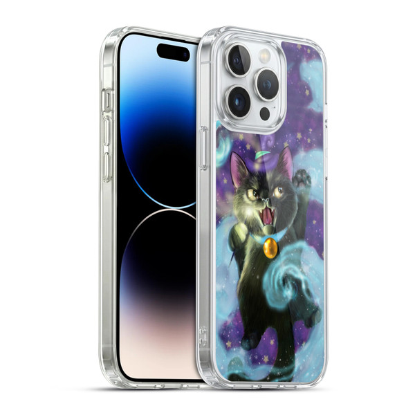 Ash Evans Black Cats Magic Witch Soft Gel Case for Apple iPhone 14 Pro Max & MagSafe