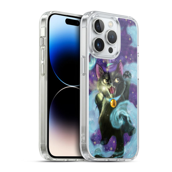 Ash Evans Black Cats Magic Witch Soft Gel Case for Apple iPhone 14 Pro & MagSafe