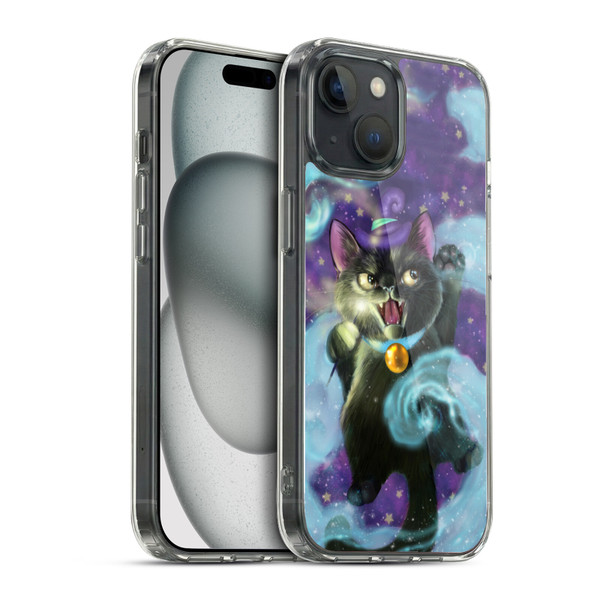 Ash Evans Black Cats Magic Witch Soft Gel Case for Apple iPhone 15 & MagSafe