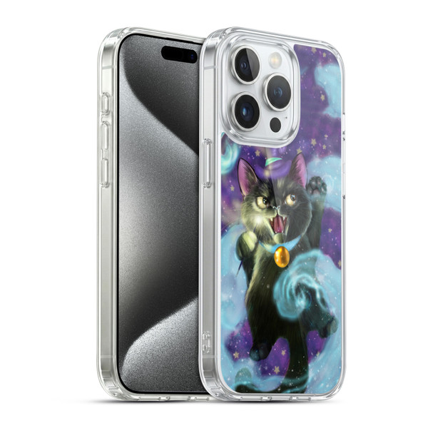 Ash Evans Black Cats Magic Witch Soft Gel Case for Apple iPhone 15 Pro & MagSafe