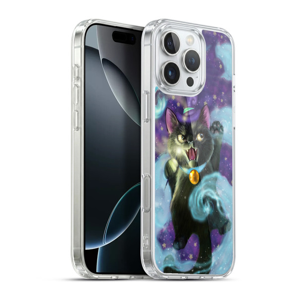 Ash Evans Black Cats Magic Witch Soft Gel Case for Apple iPhone 16 Pro Max & MagSafe