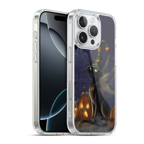 Ash Evans Black Cats The Witching Time Soft Gel Case for Apple iPhone 16 Pro & MagSafe