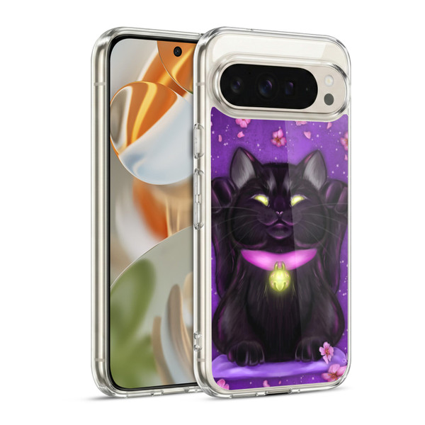 Ash Evans Black Cats Lucky Soft Gel Case for Google Pixel 9 / Pixel 9 Pro