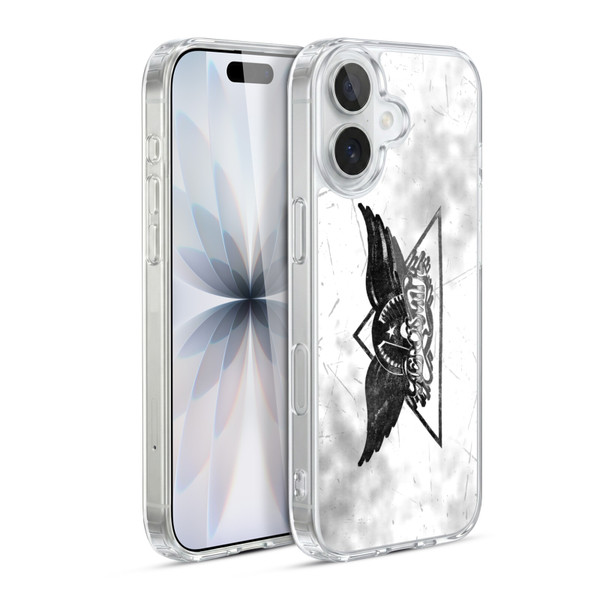 Aerosmith Black And White Triangle Winged Logo Soft Gel Case for Apple iPhone 17
