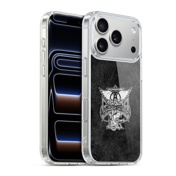 Aerosmith Black And White 1987 Permanent Vacation Soft Gel Case for Apple iPhone 17 Pro