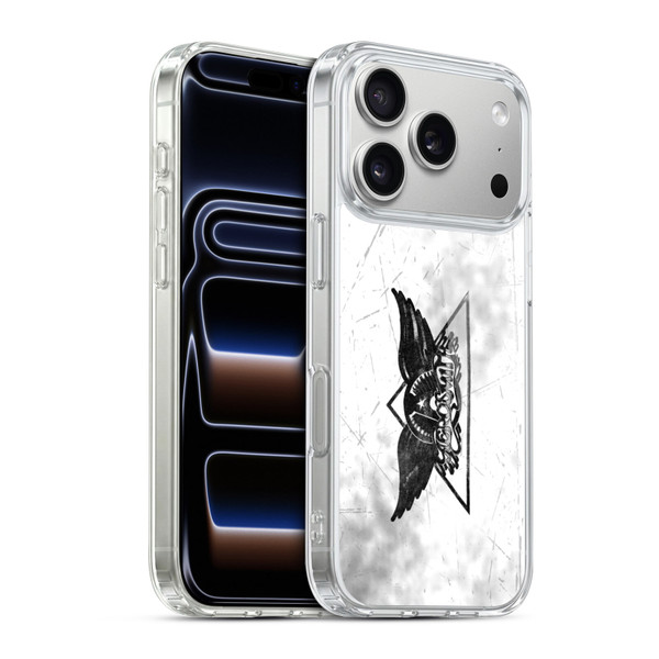 Aerosmith Black And White Triangle Winged Logo Soft Gel Case for Apple iPhone 17 Pro