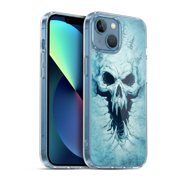 Christos Karapanos Horror 4 Skull Soft Gel Case for Apple iPhone 13 Mini & MagSafe