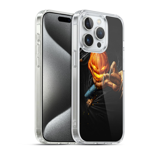 Christos Karapanos Horror 4 Pumpkin Soft Gel Case for Apple iPhone 15 Pro & MagSafe
