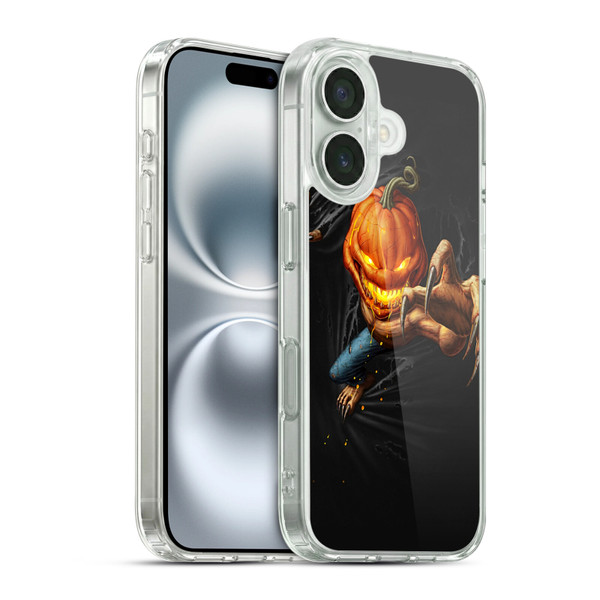 Christos Karapanos Horror 4 Pumpkin Soft Gel Case for Apple iPhone 16 & MagSafe