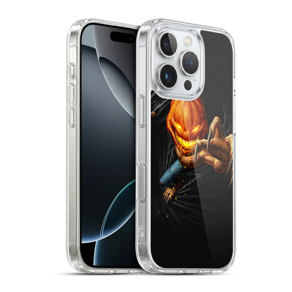Christos Karapanos Horror 4 Pumpkin Soft Gel Case for Apple iPhone 16 Pro & MagSafe