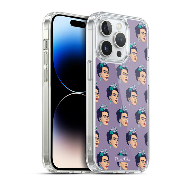 Frida Kahlo Sketch Pattern Soft Gel Case for Apple iPhone 14 Pro & MagSafe