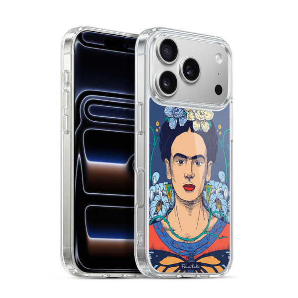 Frida Kahlo Sketch Floral Soft Gel Case for Apple iPhone 17 Pro