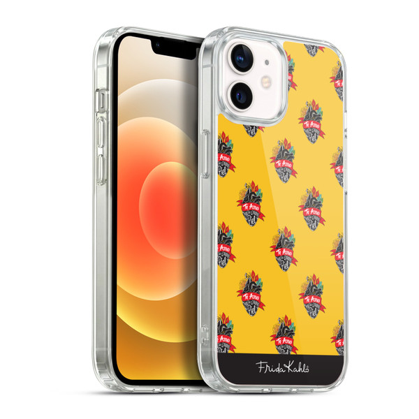 Frida Kahlo Typography Heart Pattern Soft Gel Case for Apple iPhone 12 / iPhone 12 Pro & MagSafe
