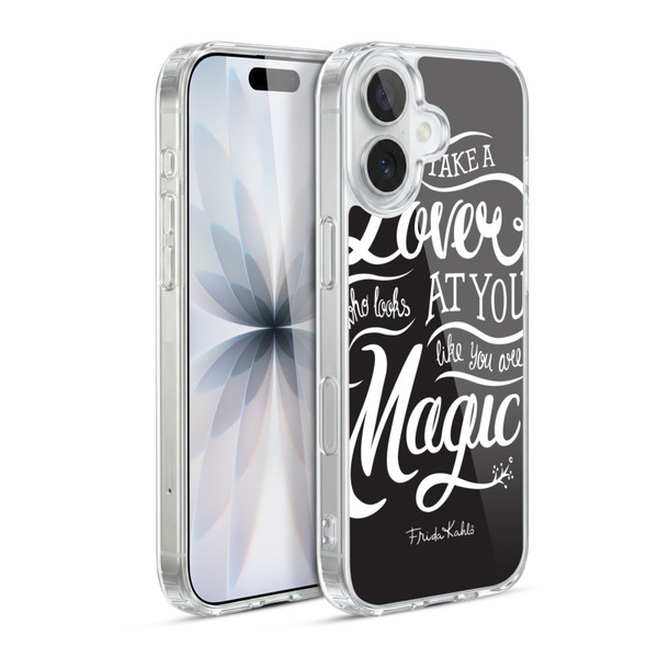 Frida Kahlo Typography Lover Black Soft Gel Case for Apple iPhone 17