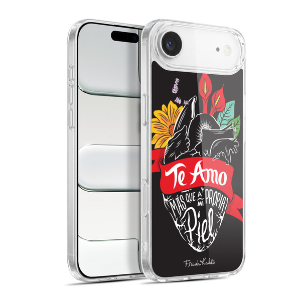 Frida Kahlo Typography Heart Soft Gel Case for Apple iPhone 17 Air