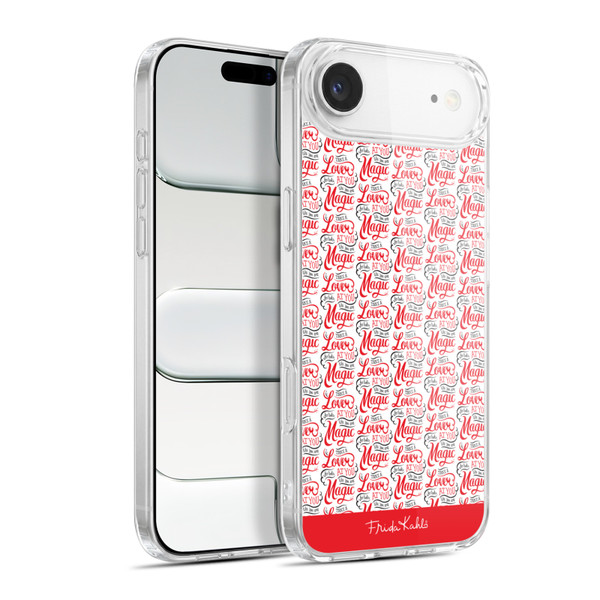 Frida Kahlo Typography Lover Red Soft Gel Case for Apple iPhone 17 Air