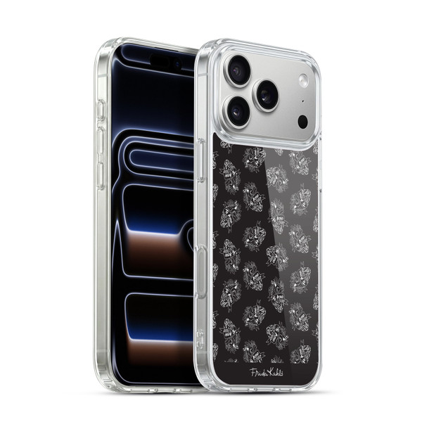 Frida Kahlo Typography Black Heart Soft Gel Case for Apple iPhone 17 Pro Max