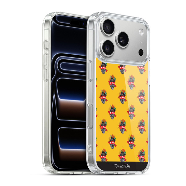 Frida Kahlo Typography Heart Pattern Soft Gel Case for Apple iPhone 17 Pro