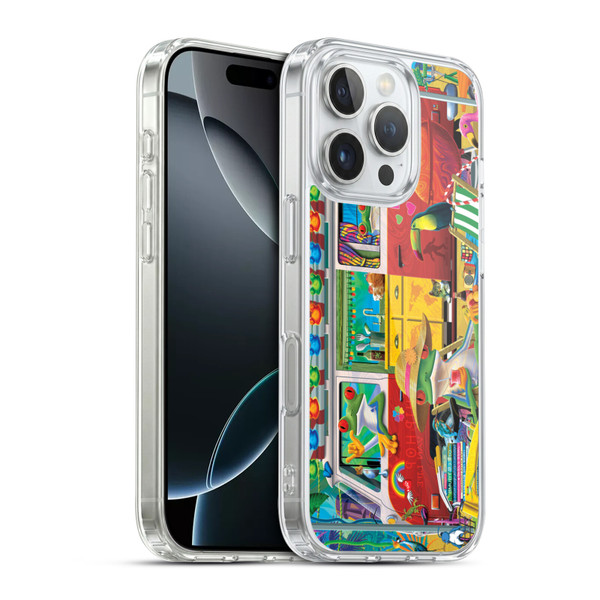 Michael David Ward Psychedelic Art Van Life Frog Soft Gel Case for Apple iPhone 16 Pro & MagSafe