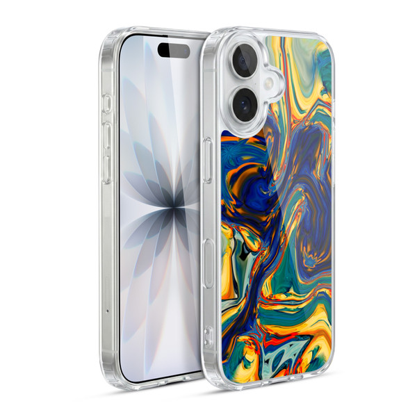 Haroulita Liquid Marble Sunset Soft Gel Case for Apple iPhone 17