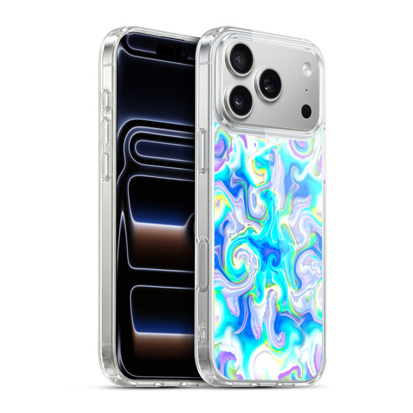 Haroulita Liquid Marble Aquatic Soft Gel Case for Apple iPhone 17 Pro Max