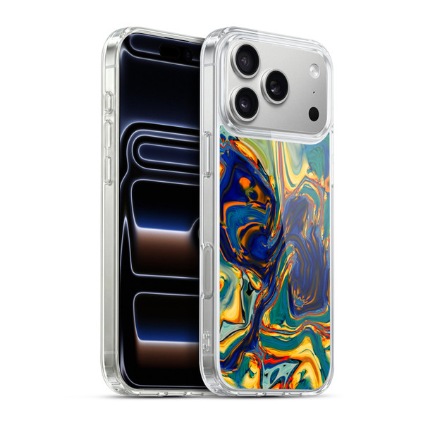 Haroulita Liquid Marble Sunset Soft Gel Case for Apple iPhone 17 Pro Max