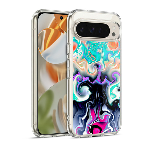Haroulita Liquid Marble Glitch Soft Gel Case for Google Pixel 9 / Pixel 9 Pro