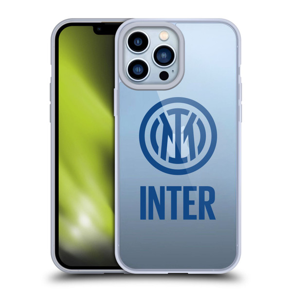 Fc Internazionale Milano Logo Stacked Soft Gel Case for Apple iPhone 13 Pro Max & MagSafe