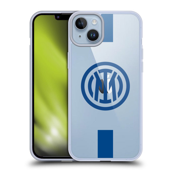 Fc Internazionale Milano Logo Stripes Soft Gel Case for Apple iPhone 14 Plus & MagSafe