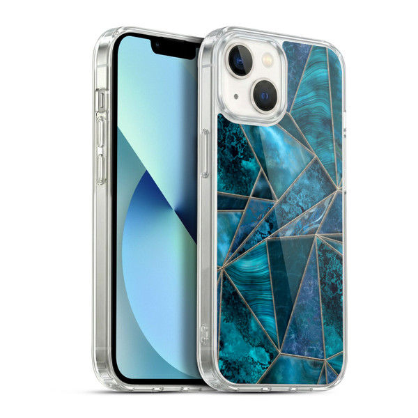 LebensArt Gemstone Marble Stained Glass Soft Gel Case for Apple iPhone 13