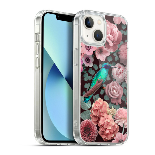 LebensArt Mix Art Hummingbird Romance Soft Gel Case for Apple iPhone 13