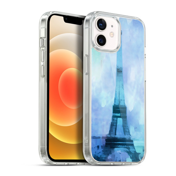 LebensArt Pastels Blue Soft Gel Case for Apple iPhone 12 / iPhone 12 Pro & MagSafe