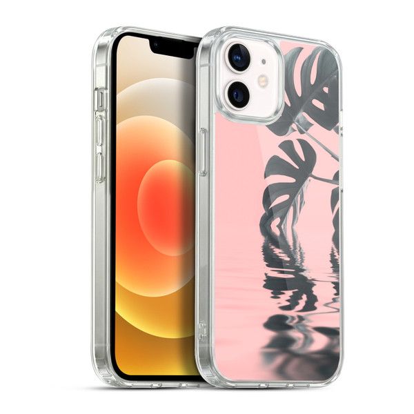 LebensArt Pastels Monstera Soft Gel Case for Apple iPhone 12 / iPhone 12 Pro & MagSafe
