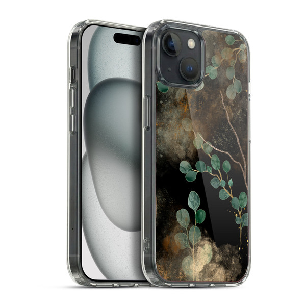 LebensArt Mix Art Eucalyptus Soft Gel Case for Apple iPhone 15 Plus & MagSafe